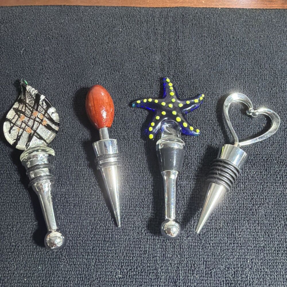 Four Assorted Bottle Stoppers